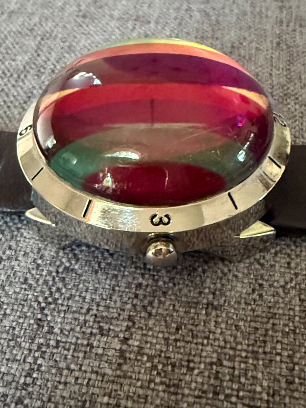 Vintage ZZYZX Domed Kaleidoscope Watch